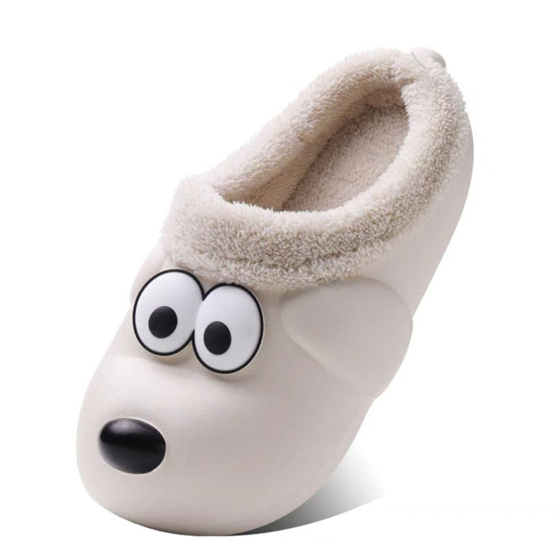 Cute Dog Shoes EVA Winter House Shoes Unisex Fuzzy Slippers - Bellarte Enchanté Cute Dog Shoes EVA Winter House Shoes Unisex Fuzzy Slippers